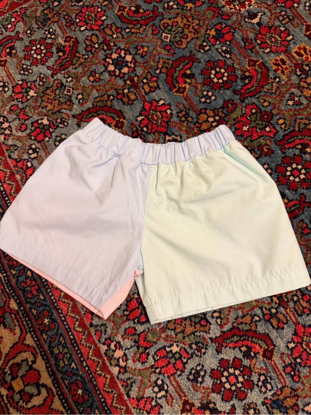 TBBC color block shorts 12-18 months